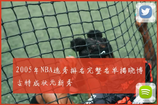 2005年NBA选秀排名完整名单揭晓博古特成状元新秀