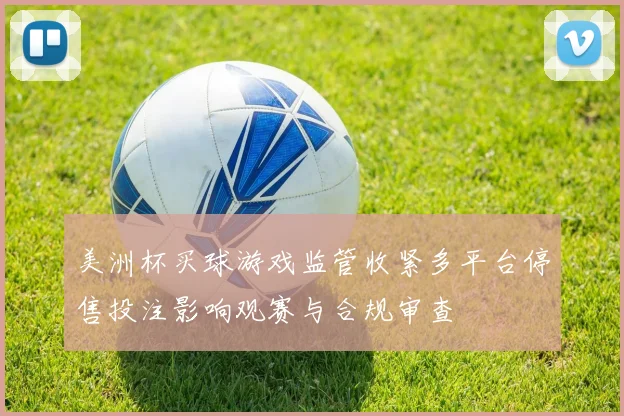 美洲杯买球游戏监管收紧多平台停售投注影响观赛与合规审查